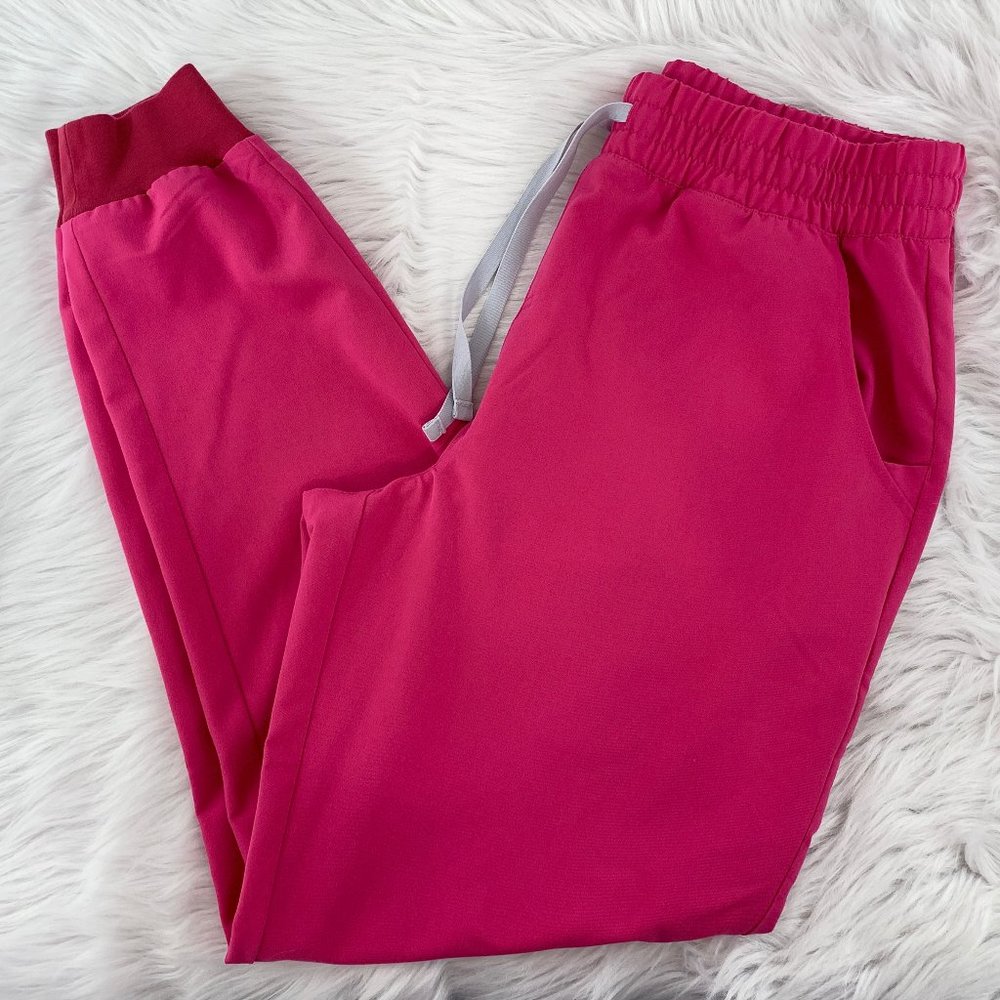 Figs Pink Technical Collection Jogger Pants L/T
